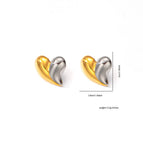 Color Matching Love Heart Earrings