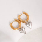 Silver Love Gold Ear Clip