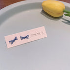 16# Silver Needle--Blue Bow