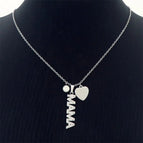 Steel Necklace Kn238314-BI