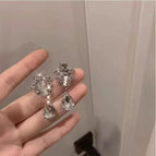 Retro diamond drop earrings