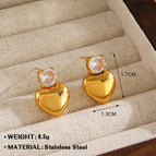 Gold Earrings 842-3