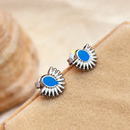 One Size / Silver Blue Oil / Shell Style
