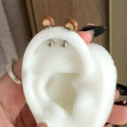 MZ-00616 Chocolate Bean Bear Earrings
