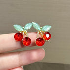 Little Red Cherry Earrings