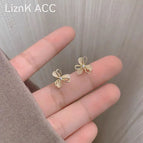 Opal Flower Stud Earrings