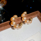 Silver Needle-Champagne Color (Real Gold Plating)