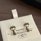 27#Dachshund Dog Back Wear Stud Earrings