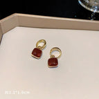 Burgundy Double-Sided Square Buckle (GA0612)