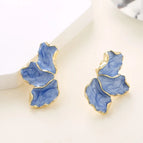 712-Maple Leaf Blue with Flowers