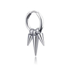 Ear Clip Three-Pointed Steel Color