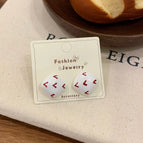 JHW09 White Square Earrings