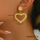 One Size / Gold / Red Heart