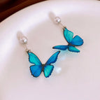 14#Silver Needle-Blue-Butterfly