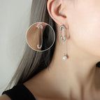 F153-Steel Earrings Ke64633-K