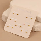 Gold / 3mm/7 Pairs