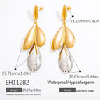Eh11282 / Electroplating 18K Real Gold