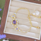 Butterfly zircon heavy industry pull bracelet