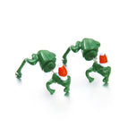 Red Santa Hat Frog Earrings
