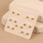 Gold / 5mm/7 Pairs
