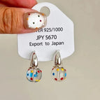 Color Polka Dot Metal Ear Cuff