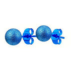Blue / 8mm Sand Blasting Round Ball