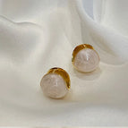White Earrings B3