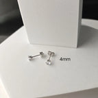 4mm White Zirconium Steel Claw Pair