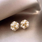22#Silver Needle - Gold Flower Pearl