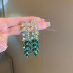 16# Silver Needle-Green-Leaf Tassel