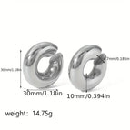Silver Ear Clip / 30mm