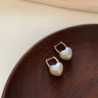 White Earrings B98