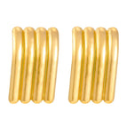 05 18K Real Gold Four Vertical 8517
