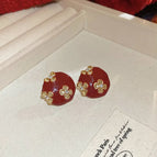 36#Silver Needle-Red-Flower