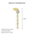E4666-Yellow Gold/Single / 925 Silver