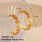 Gold Earrings 876