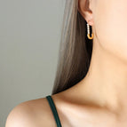 F359-gold Pin Earrings