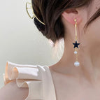 14#Black five-pointed star tassel
