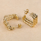 Gold / 0.8*11 * 20.2mm Three-Line Square