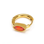 Golden Horse Eye-Shaped Orange Diamond