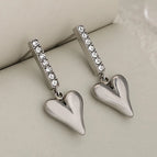 Red Heart / Silver / 1 Pair/Package