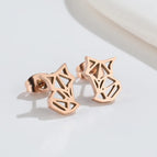 Origami Fox Rose Gold