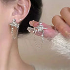 Planet tassel earrings