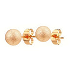 Gold / 8mm Sand Pressed Round Ball