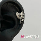 A1084 White Bow Tassel