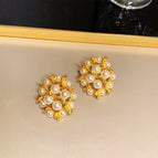 3# Firework Pearl Ear Studs (Aa0634)