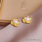 1#A Pair of Pearl Earrings (S925 Silver Needle)