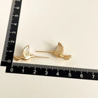 Matte Three-dimensional Hummingbird-Silver Needle