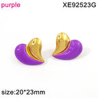 23 * 20mm / Purple / 1 Pair/Package