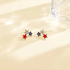 Pentagram stud earrings